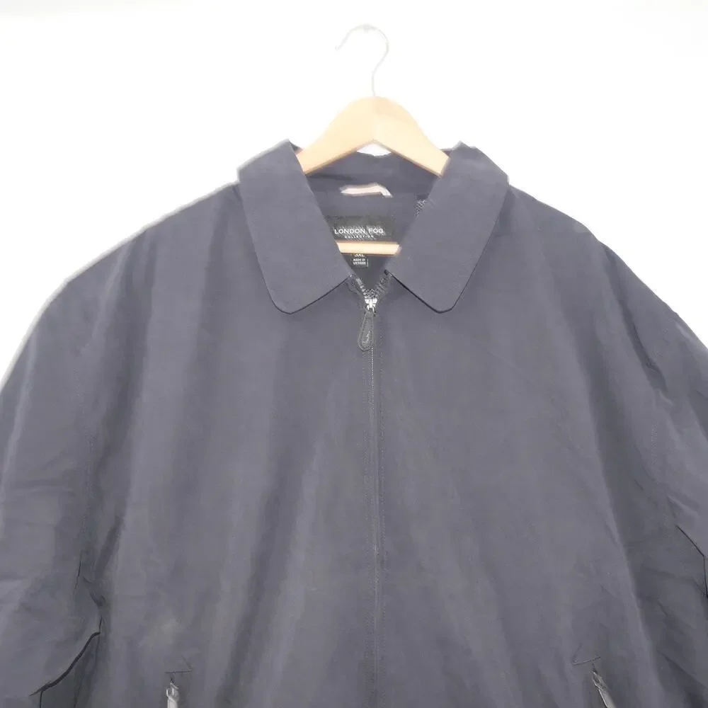 NEW London Fog Tall Men's 3XL Auburn Lightweight Golf Jacket Navy Blue
